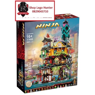 X19006 Ninjago City Gardens Bộ đồ chơi lắp ráp Vườn treo thành phố Ninjago Set kỷ niệm 10 năm Ninjago 5685 chi tiết