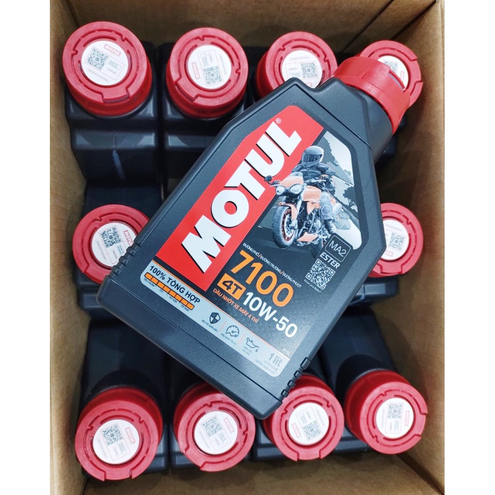 NHỚT MOTUL 7100 4T 10W50 1L NHỚT FULL TỔNG HỢP CHO XE SỐ, MÔ TÔ PKL