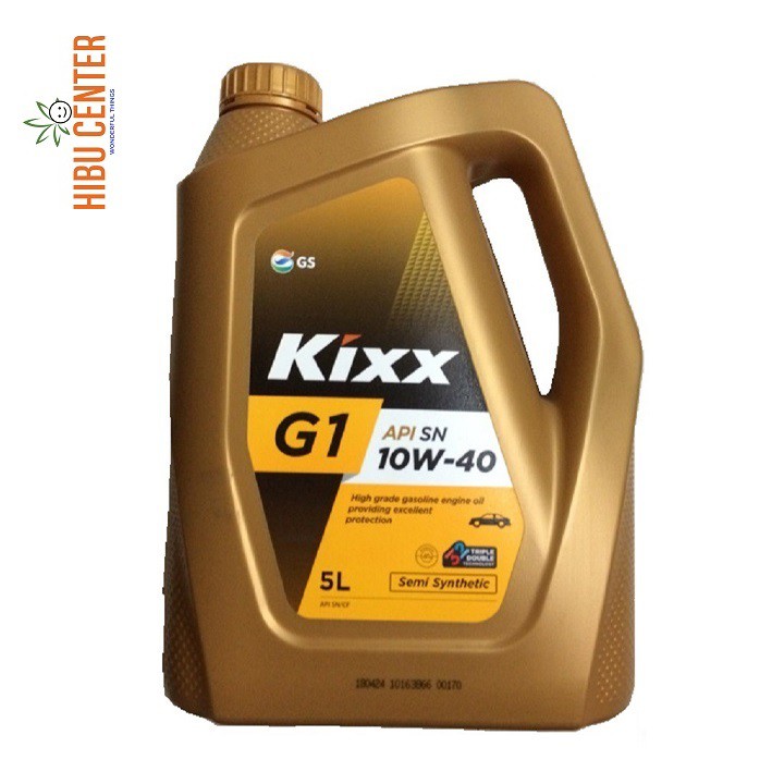 Nhớt KIXX G1 10W40 5 lít Can nhựa  Thùng 3 can