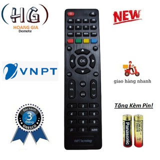 Điều khiển đầu thu kỹ thuật số dvb-t2 vnpt technologi - remote vnpt