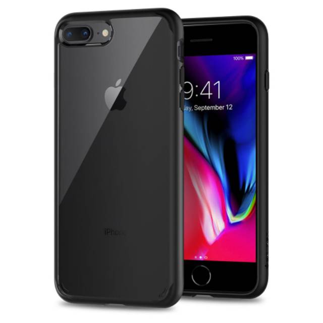 Ốp Lưng Spigen Ultra Hybrid 2 Cho Iphone 8 Plus / 8 + / 7 Plus / 7 + Đen