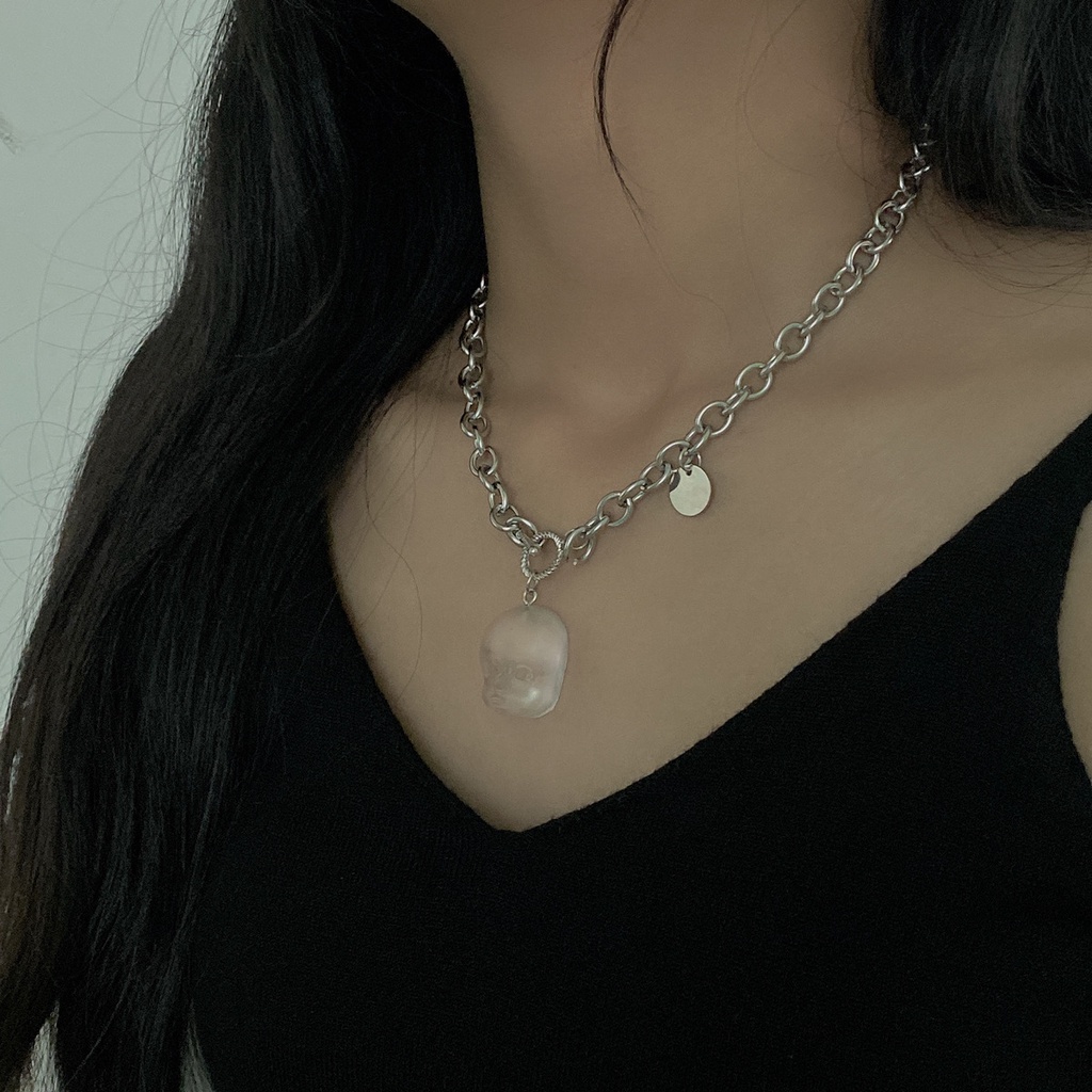 Vòng Cổ Mặt Búp Bê Nhựa Dễ Thương Thời Trang Đường Phố 23590