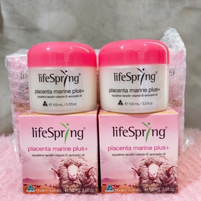 Kem nhau thai cừu LifeSpring Collagen Q10 Plus Giúp Mờ Thâm Nám 100ml của Úc