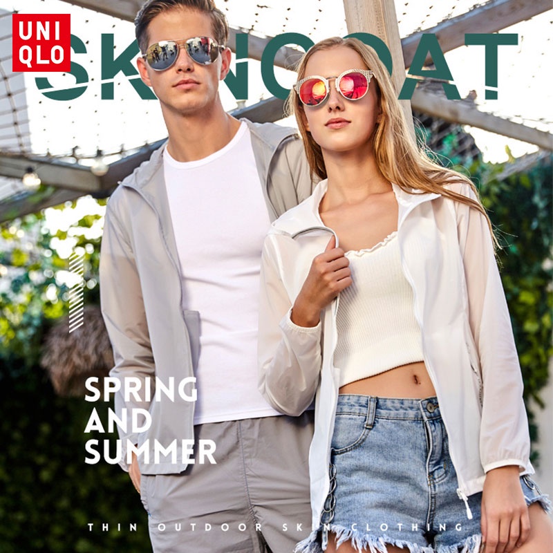 Áo Khoác Thể Thao unisex Chống Tia uv Chống Gió Mau Khô Thoáng Khí