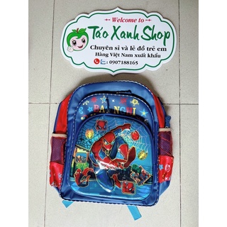Balo học sinh cấp 1, tiểu học bé trai xanh siêu nhân spiderman
