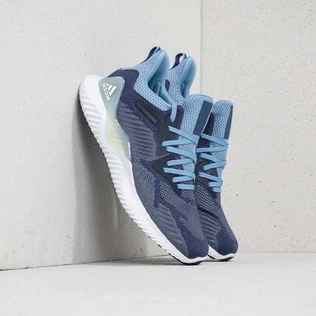 {Giá huỷ diệt} Giày thể thao Adidas Alphabounce màu xanh dương