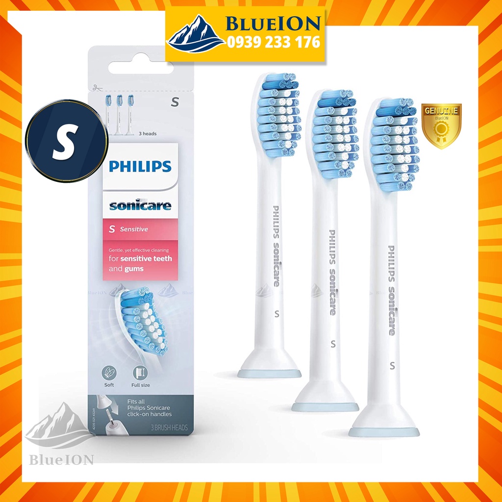 [Hàng Mỹ] Đầu bàn chải điện Philips Sonicare S Sensitive HX6053/64
