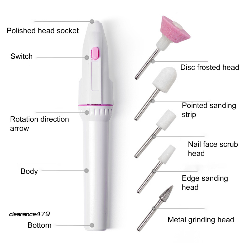 (Hàng Mới Về) Máy Mài Móng Tay Bằng Abs Có Thể Điều Chỉnh Tiện Dụng 479 | BigBuy360 - bigbuy360.vn
