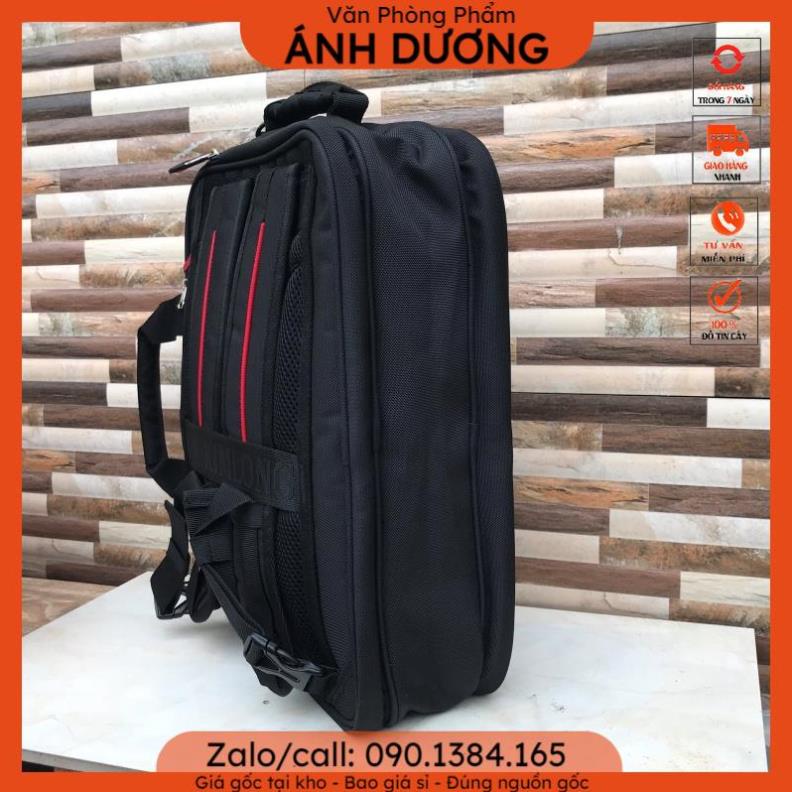 🎗️Sỉ vpp tại kho🎗 Balo, cặp đa năng học sinh cấp 2,3 màu đen ( 40x16x30cm ) - VPP Ánh Dương