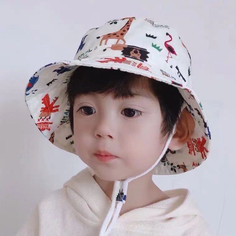 Kids_mart: Mũ vải hè cotton thời trang cho bé