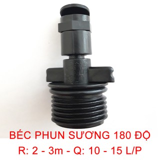 Béc tưới phun mưa phun sương 180 độ
