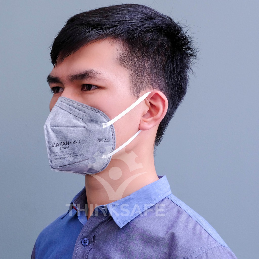 Khẩu trang Mayan BH9501 N95- Chống bụi, Ngăn Vi Khuẩn 99%, Lọc Bụi 95% PM2.5, phòng dịch Túi 2 cái - Bảo Hộ Thinksafe