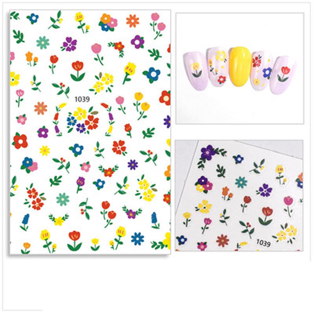 MOCHO Miếng Dán Móng Tay Họa Tiết Gấu Hoạt Hình 3D Kiểu Hàn Quốc Dễ Thương DIY