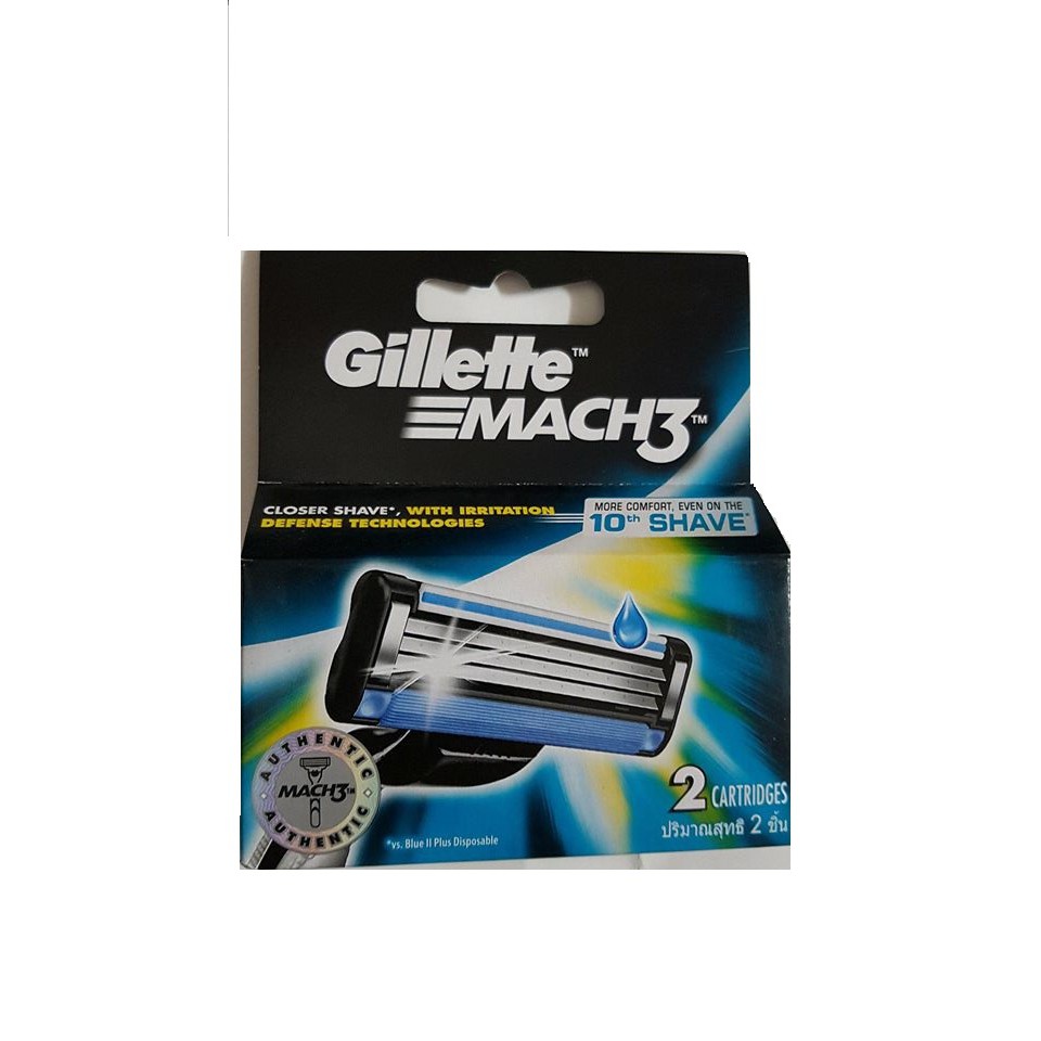 Hộp 3 lưỡi dao cạo râu Gillette Mach 3 ( 3 lưỡi )