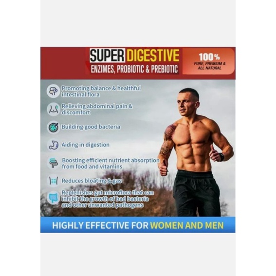 Viên Bổ Sung Lợi Khuẩn Enzyme 100 tỷ, Prebiotics Probiotics Enzyme Tiêu Hóa Cải Thiện Hấp Thu 100v VTMS