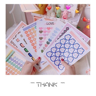 [SIÊU RẺ] STICKER DÁN TẬP VỞ HOẠ TIẾT BEAR-RABBIT