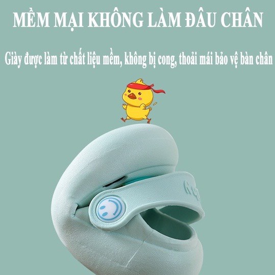 Dép cho bé sục cross hình ĐỘNG VẬT cho bé trai bé gái siêu nhẹ - mềm chống trơn trượt DQ01 và không bị hôi chân