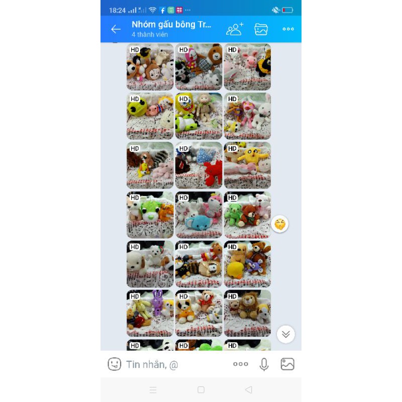 Gấu bông móc khoá dễ thương