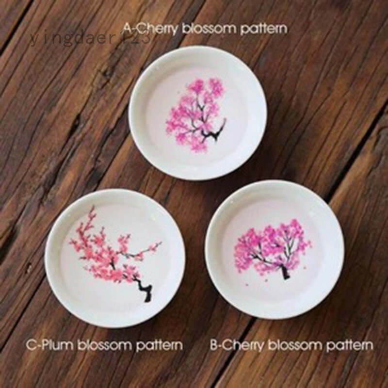 1pc Chén uống tách trà họa tiết đổi màu theo nhiệt độ phong cách Nhật Bản