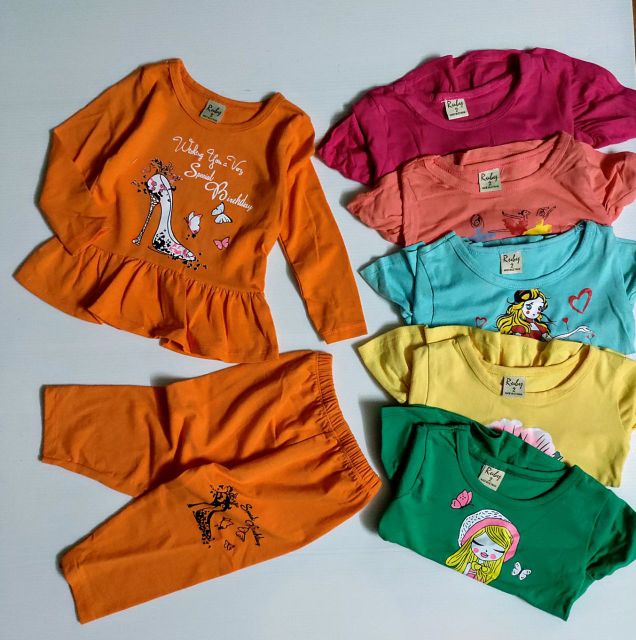 Bộ Dài Tay Bé Gái 8-25kg Cotton 4 Chiều Xuất khẩu