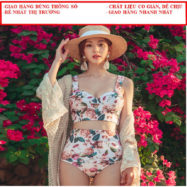 Set bikini đồ bơi style vintage hottrend 2313 nguyễn kim