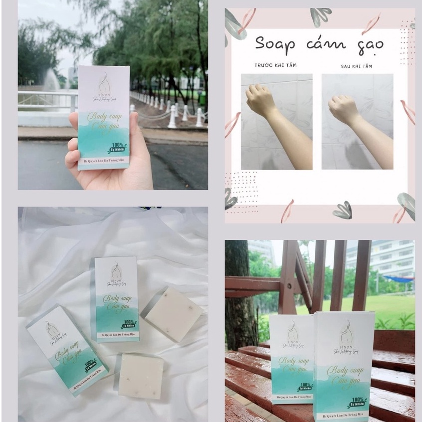 Combo 2 Soap cám gạo + TẶNG KÈM TÚI ĐỰNG SOAP