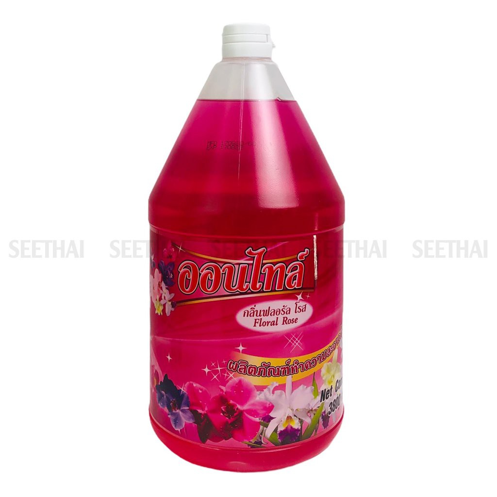 [HÀNG NHẬP KHẨU] Nước Lau Sàn Cỏ Ba Lá Hương Hoa Hồng 3800ml