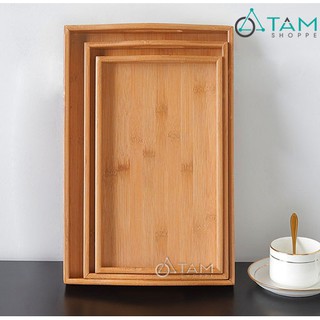 [GỖ DÀY ĐẸP] Khay gỗ đựng trà gỗ tre cao cấp số 13