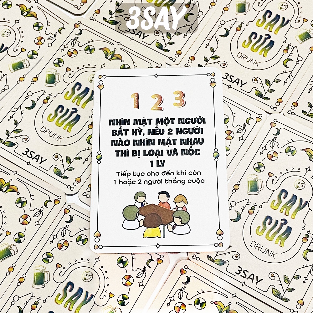 Bộ bài drinking game DO or  DRINK SAY SƯA cho bạn bè hội nhóm 156 lá