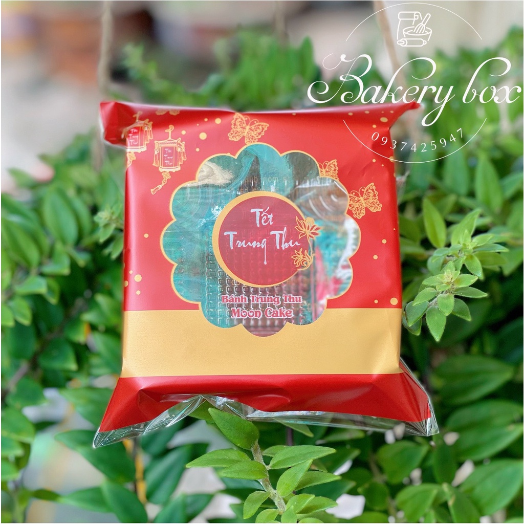 Set 100 | Khay Kèm Túi Dán Miệng TẾT TRUNG THU ĐỎ 250gr ~ 300gr