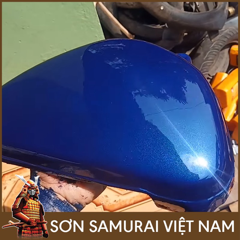 Màu Xanh Son Samurai - Combo Sơn Xịt Samurai Màu Xanh H222