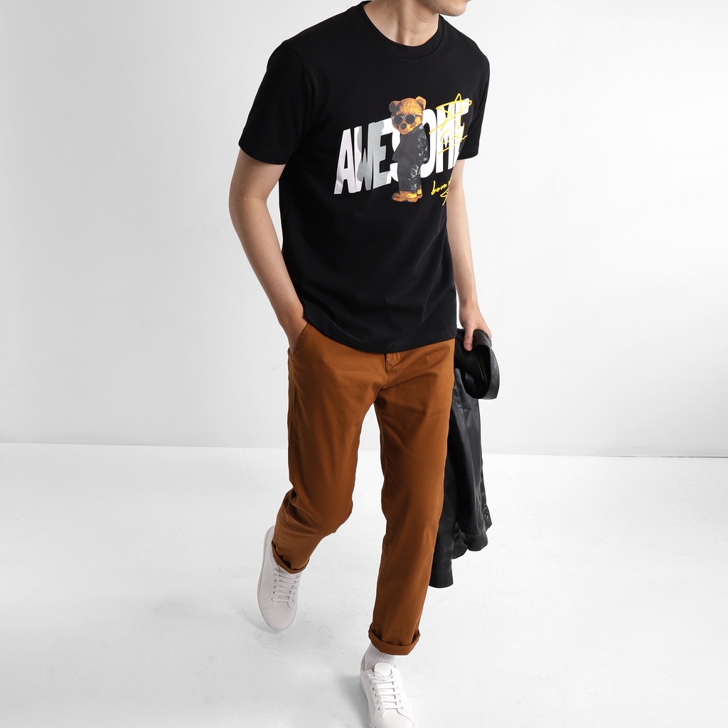 Áo Thun Nam Tay Ngắn ICONDENIM Regular Awesome ATID0099