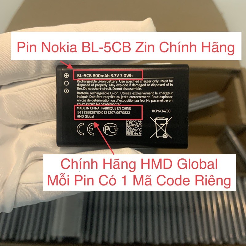 Pin Nokia BL-5CB Zin Chính Hãng