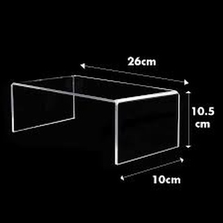 Kệ Mica TRONG SUỐT Chữ U (NHỎ) - Dày 2 Ly 3 LY