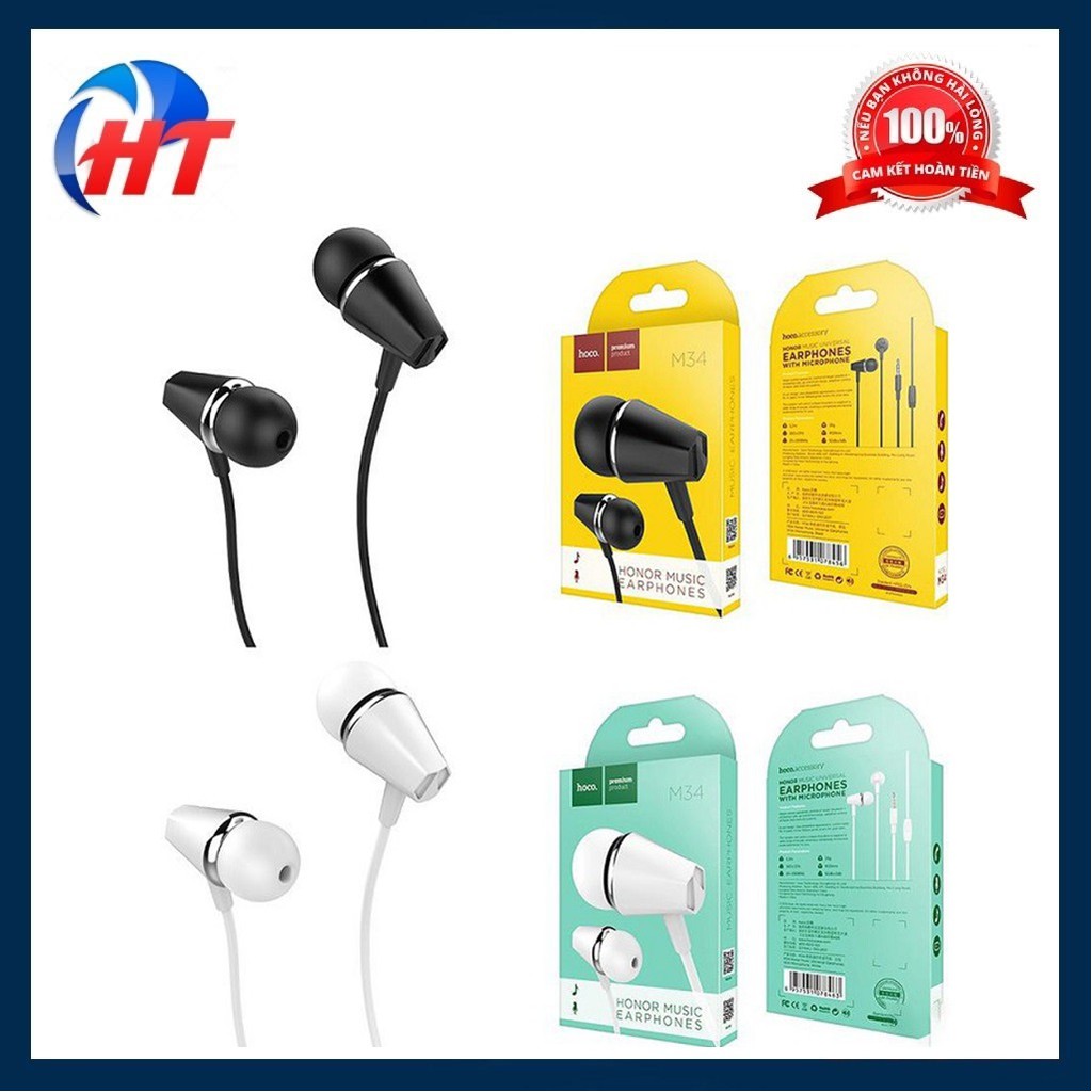Tai nghe nhét tai cao câp chính hãng Hoco M34