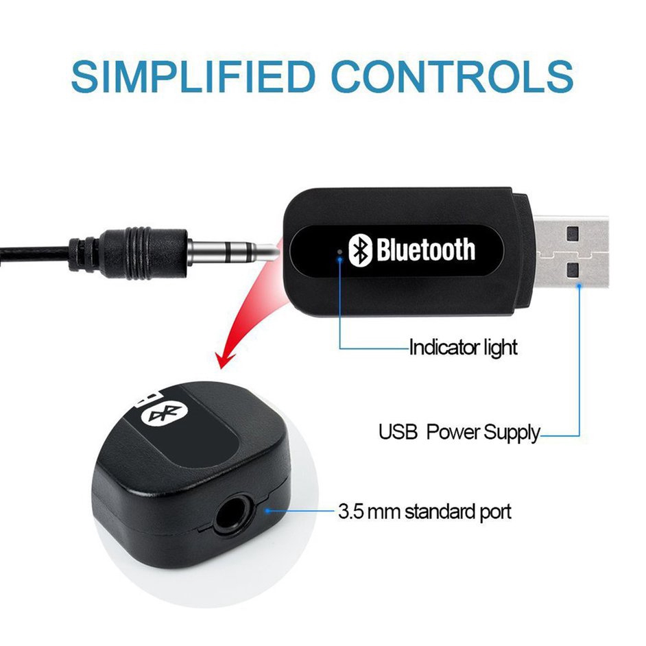 Thiết Bị Nhận Tín Hiệu Âm Thanh Bluetooth Không Dây Cho Xe Ô Tô