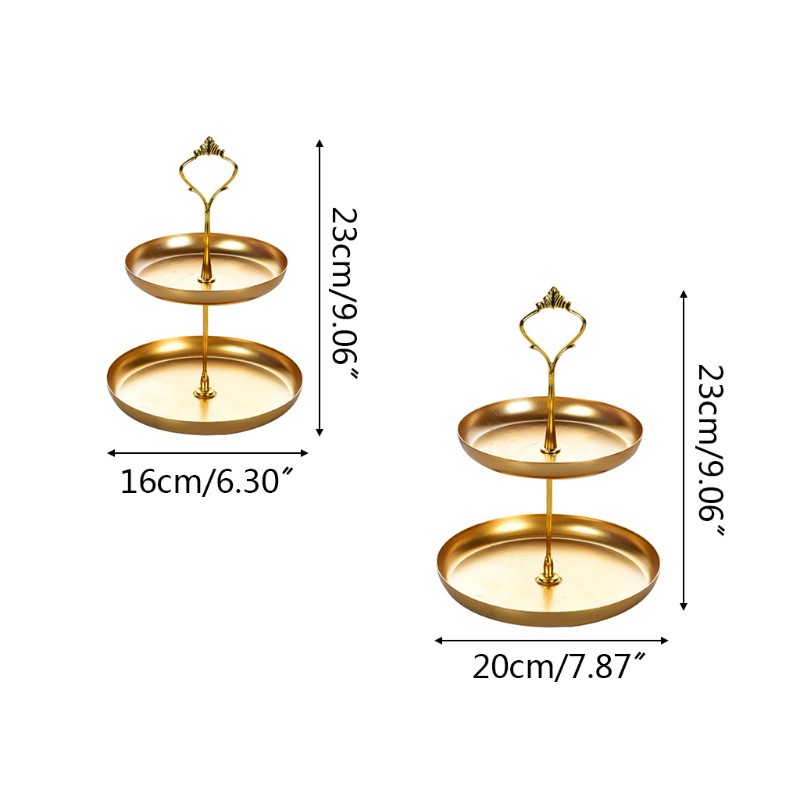 Giá Đỡ Bánh Kem 2 Tầng Có Thể Tháo Rời Phong Cách Châu Âu