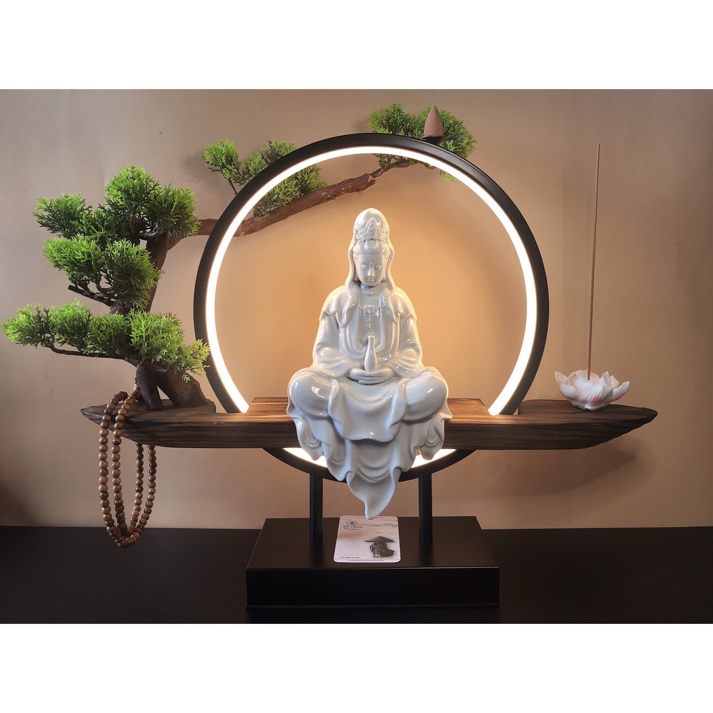 Tiểu cảnh trang trí - mẹ quan âm