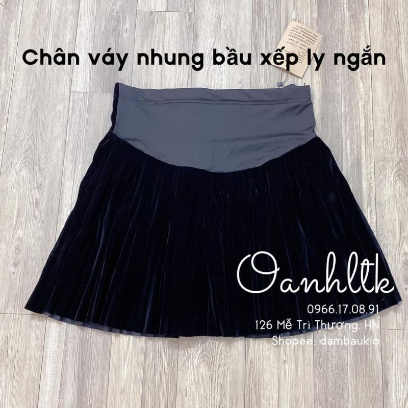Chân váy bầu Nhung lụa bao đẹp