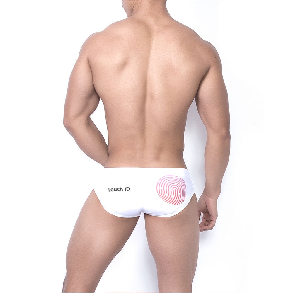[GYMen]   Quần Lót Ngắn In Dấu Vân Tay Vui Nhộn Thời Trang Đi Biển Quyến Rũ Cho Nam