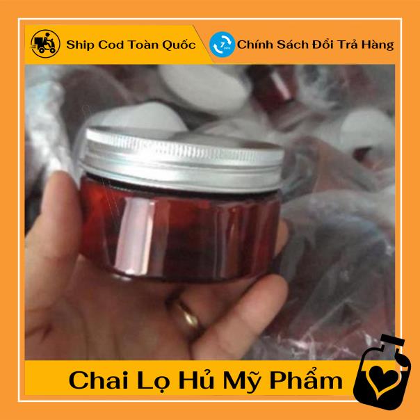 Hủ Đựng Kem ❤ TOP GIÁ RẺ ❤ Hũ nhựa pet 100g đựng mỹ phẩm, thực phẩm, đồ khô, ngũ cốc