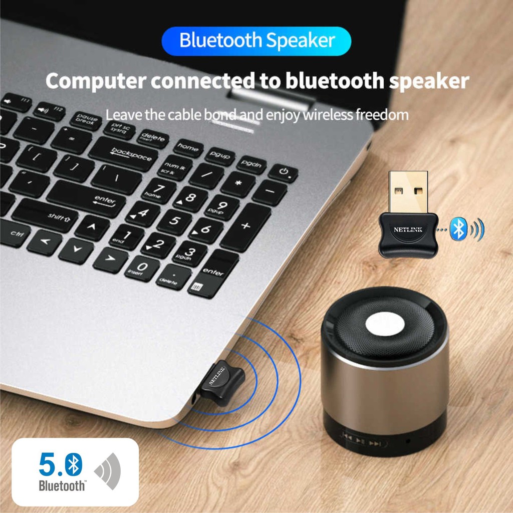 USB Bluetooth 5.0 Chính hãng Netlink  B21U23 - Hỗ trợ kết nối giữa các thiết bị