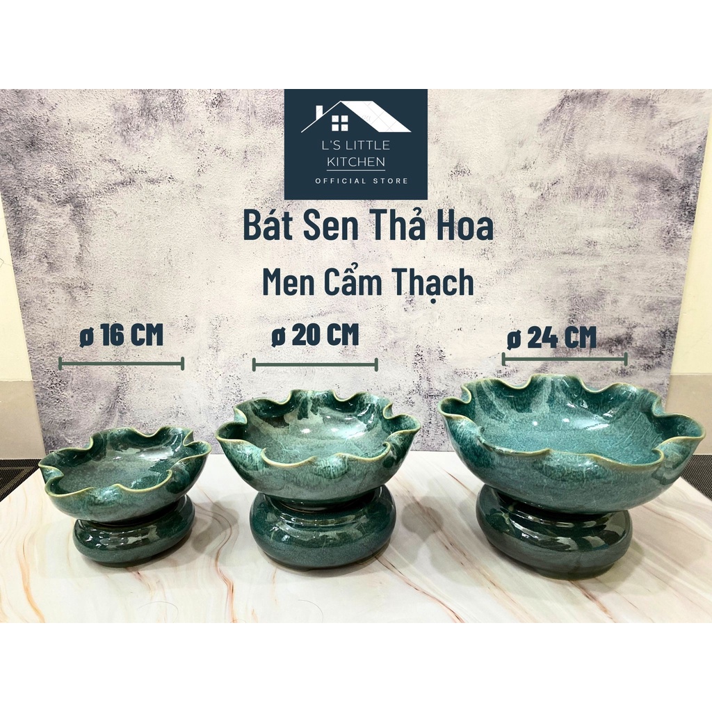 Bát Sen Thả Hoa Tắm Phật - Bát Minh Đường Tụ Thủy (Hình & Video Thật 100