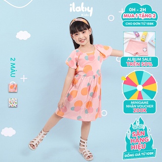 Váy bé gái ILABY kiểu dáng cut out chun lưng điệu đà [10IG00610421]