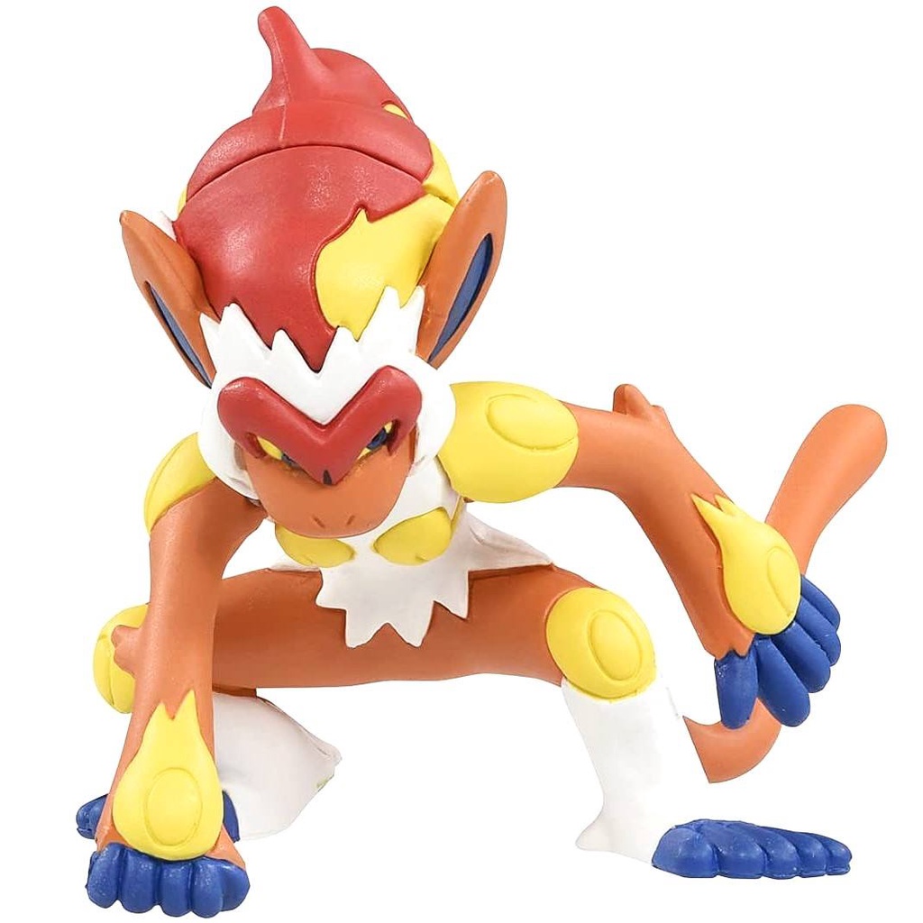 (hot) Mô Hình Pokemon Infernape của Takara TOMY Nhật Bản Standard Size 4cm, cấp 3 Chimchar - Pokemon Figure Moncolle Sho