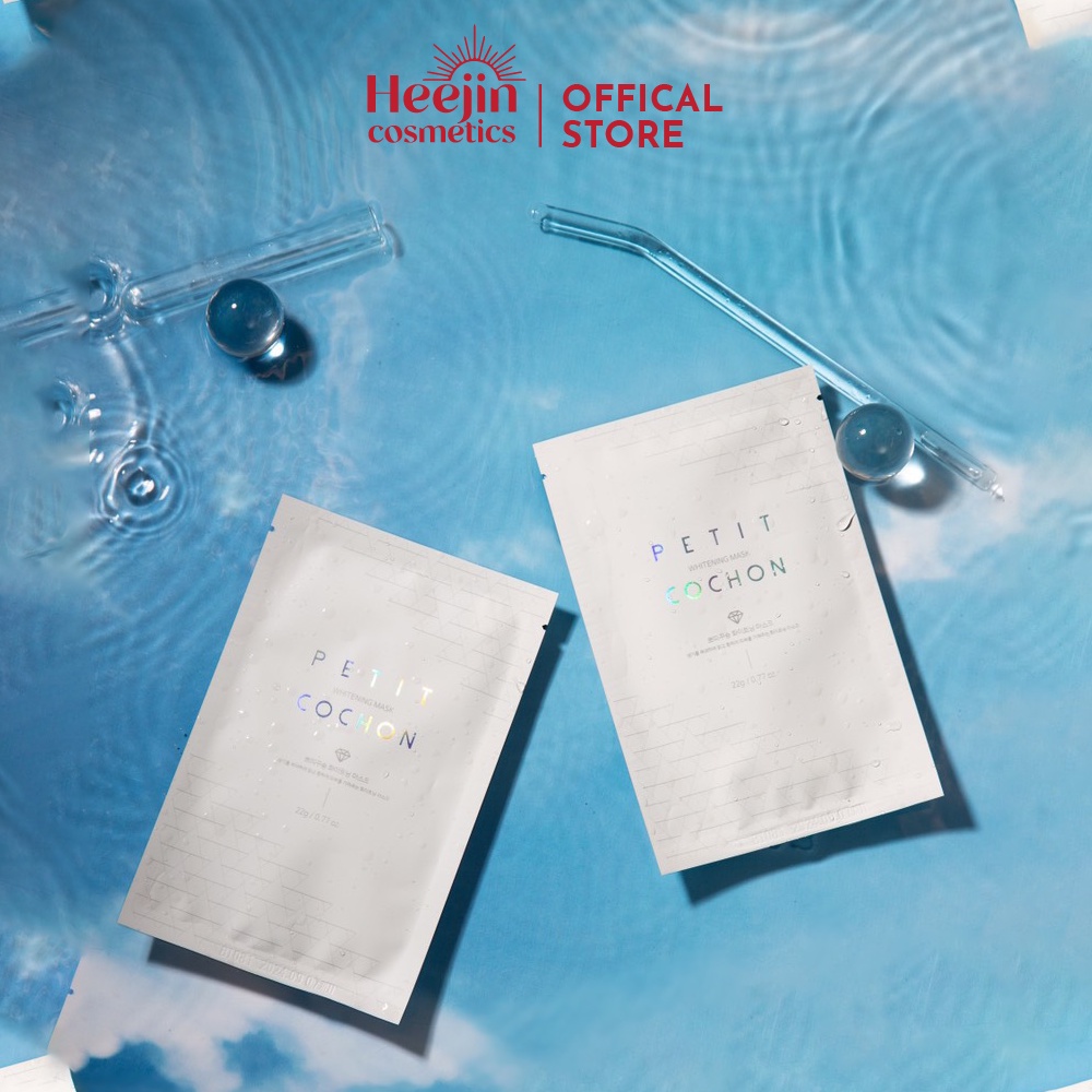 Hộp 10 Mặt nạ dưỡng trắng da cấp ẩm Petit CoChon Whitening Mask 22gx10