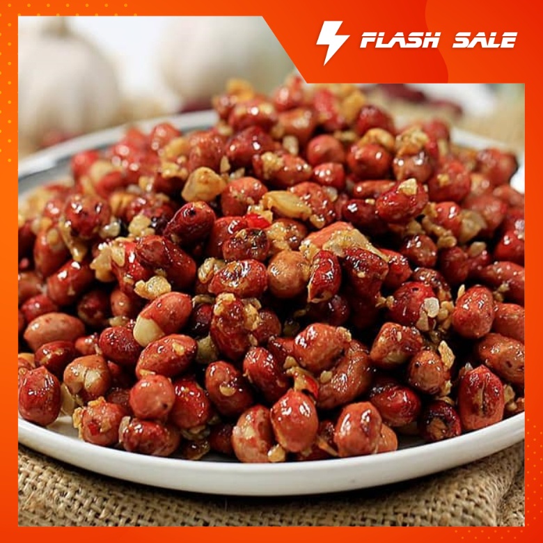 Đậu phộng rang tỏi ớt Eric's Food 500g, loại 1, thơm giòn, ăn vặt Sài gòn siêu ngon, giá rẻ