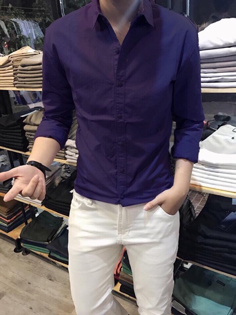 Sơ mi classic kate tay dài