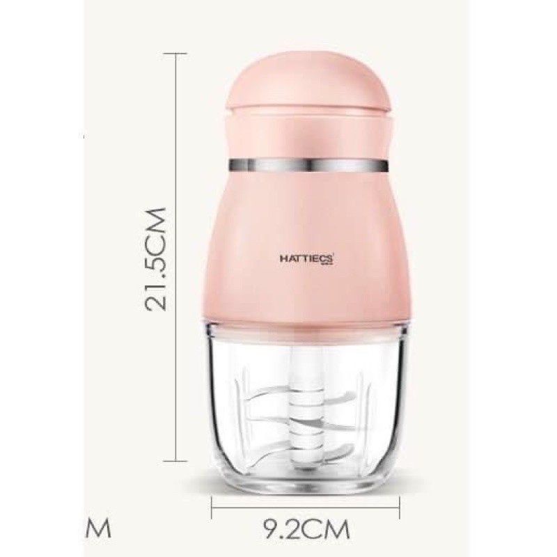 Máy xay Hattiec 6 - 8 lưỡi dao, cối 0.3l cho bé ăn dặm,Baby Tôm