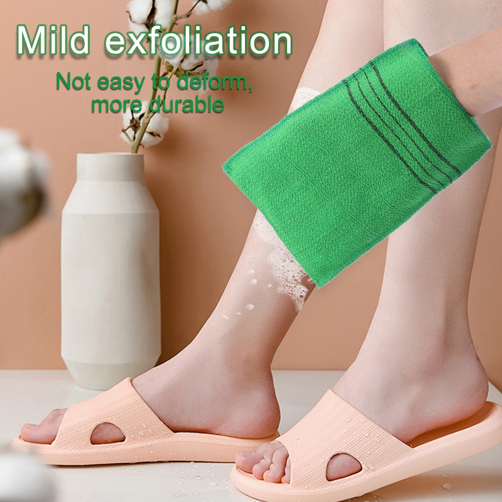 Bộ 1 / 2 / 3 / 5 / 10 cai khăn tắm đeo tay tẩy tế bào chết massage làm mịn da gọn nhẹ nhiều màu bền bỉ